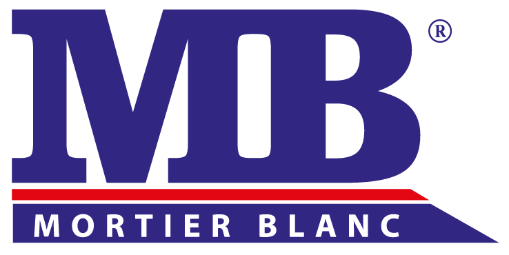 logo mortier blanc